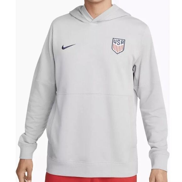 Nike NEW Team USA MNT Soccer Soft Fleece Travel Hoodie Hooded Sweater Sweatshirt - Picture 4 of 10